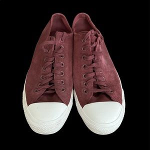 CONVERSE suede burgundy